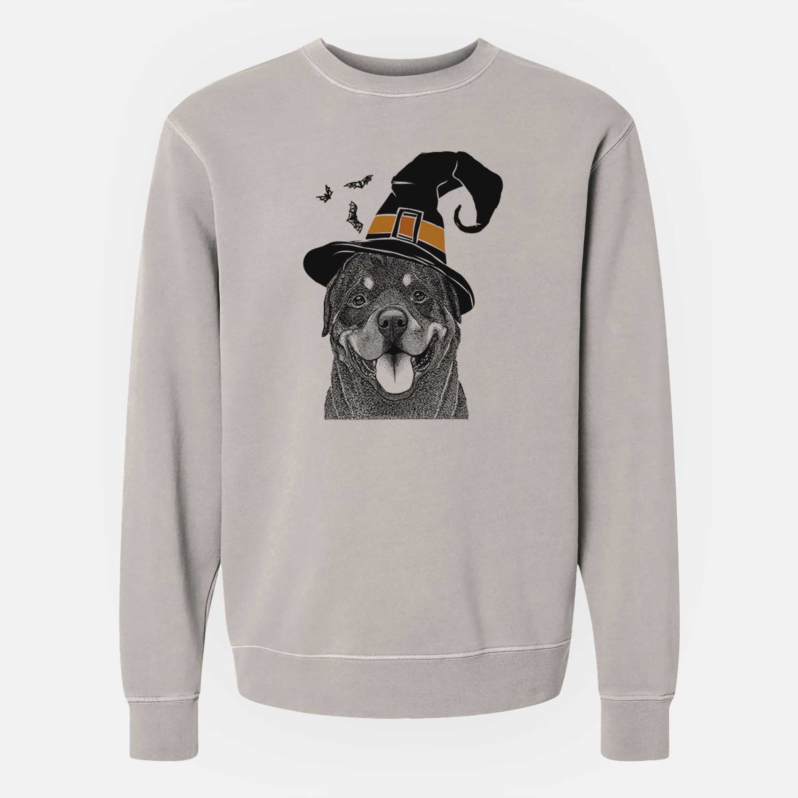 Witch Hagan the Rottweiler - Unisex Pigment Dyed Crew Sweatshirt