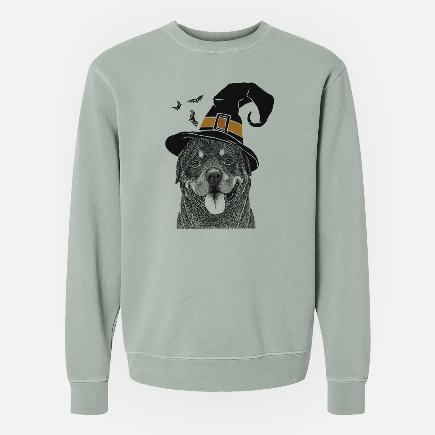 Witch Hagan the Rottweiler - Unisex Pigment Dyed Crew Sweatshirt