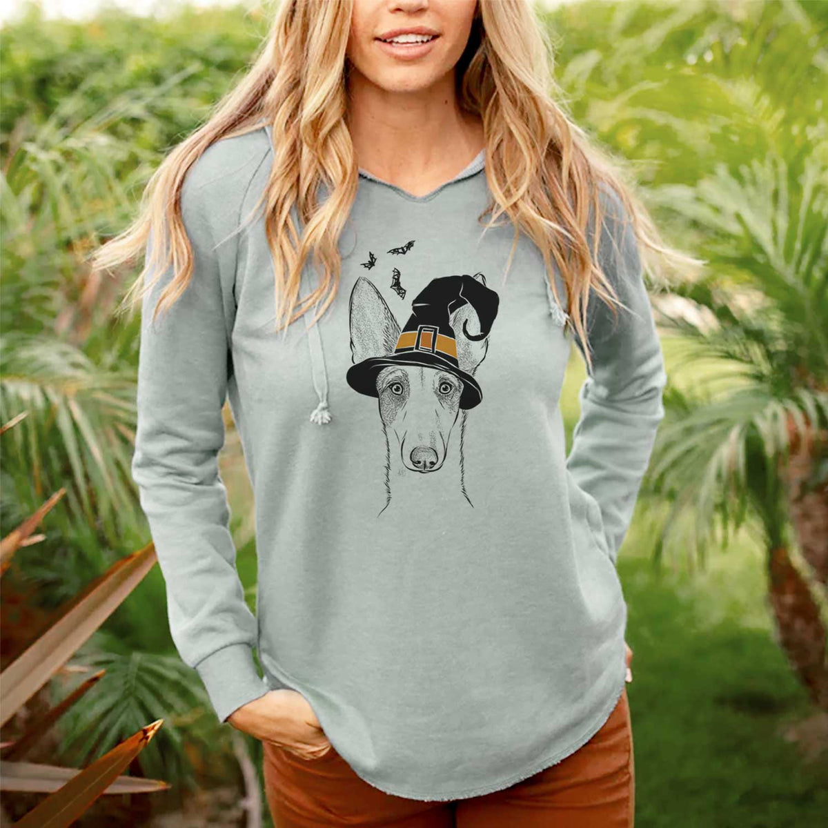 Witch Halo the Ibizan Sight Hound - Cali Wave Hooded Sweatshirt