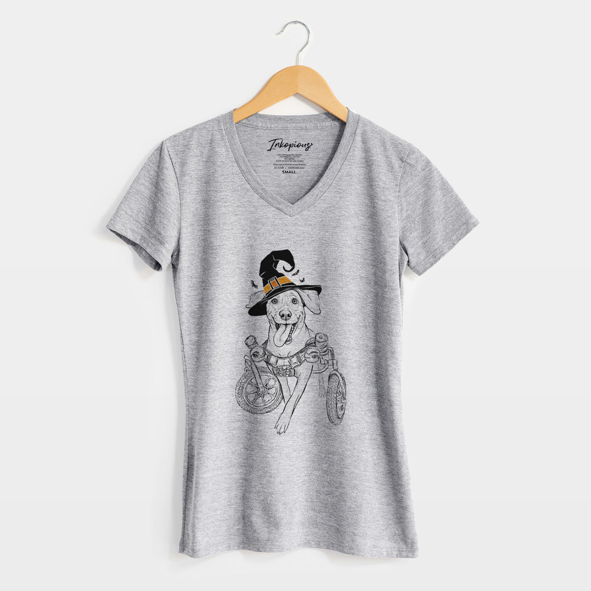 Witch Hannah the Pitbull Mix - Women's Perfect V-neck Shirt