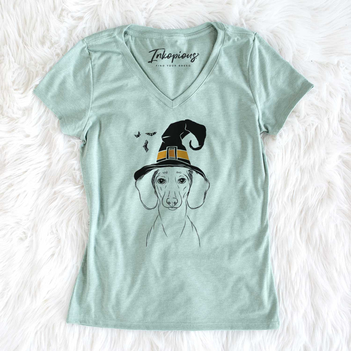 Witch Hans the Dachshund - Women's V-neck Shirt