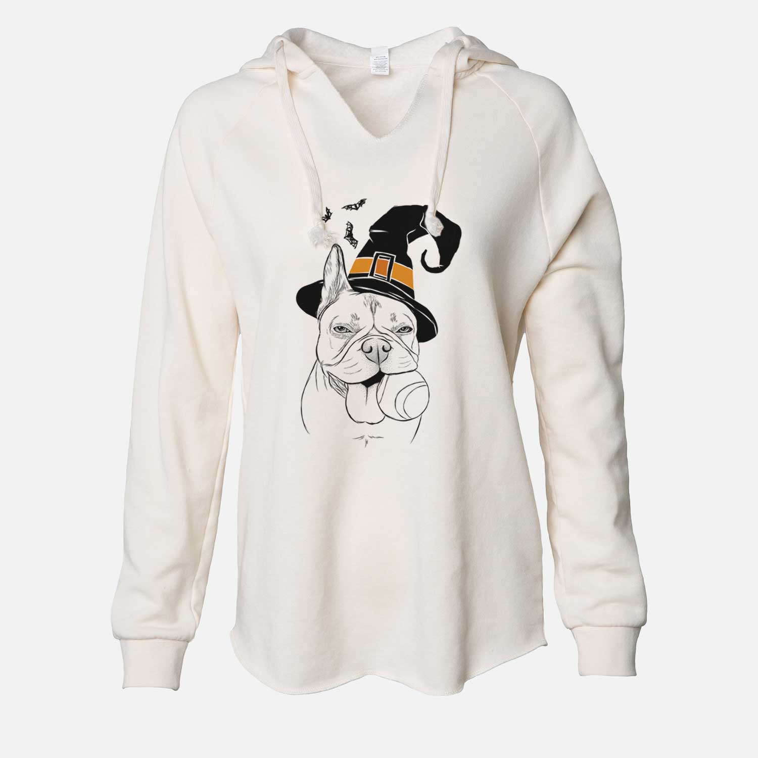 Witch Happy Franco the French Bulldog - Cali Wave Hooded Sweatshirt