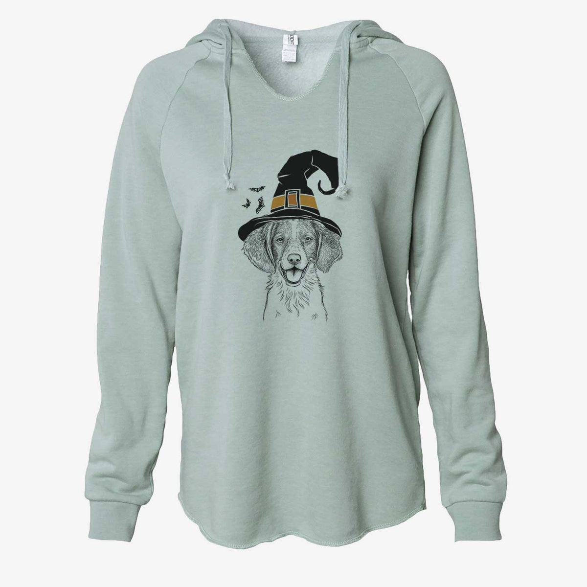 Witch Happy Holly the Brittany Spaniel - Cali Wave Hooded Sweatshirt
