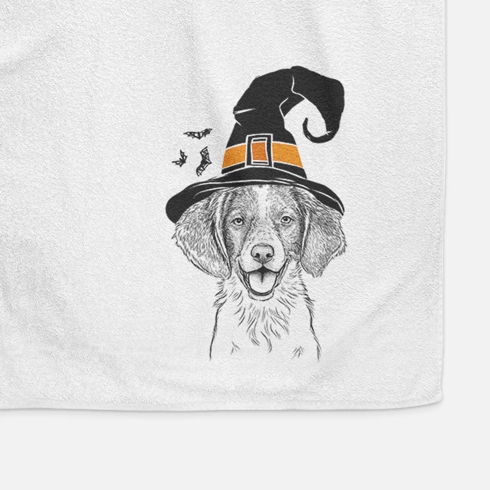 Happy Holly the Brittany Spaniel Decorative Hand Towel