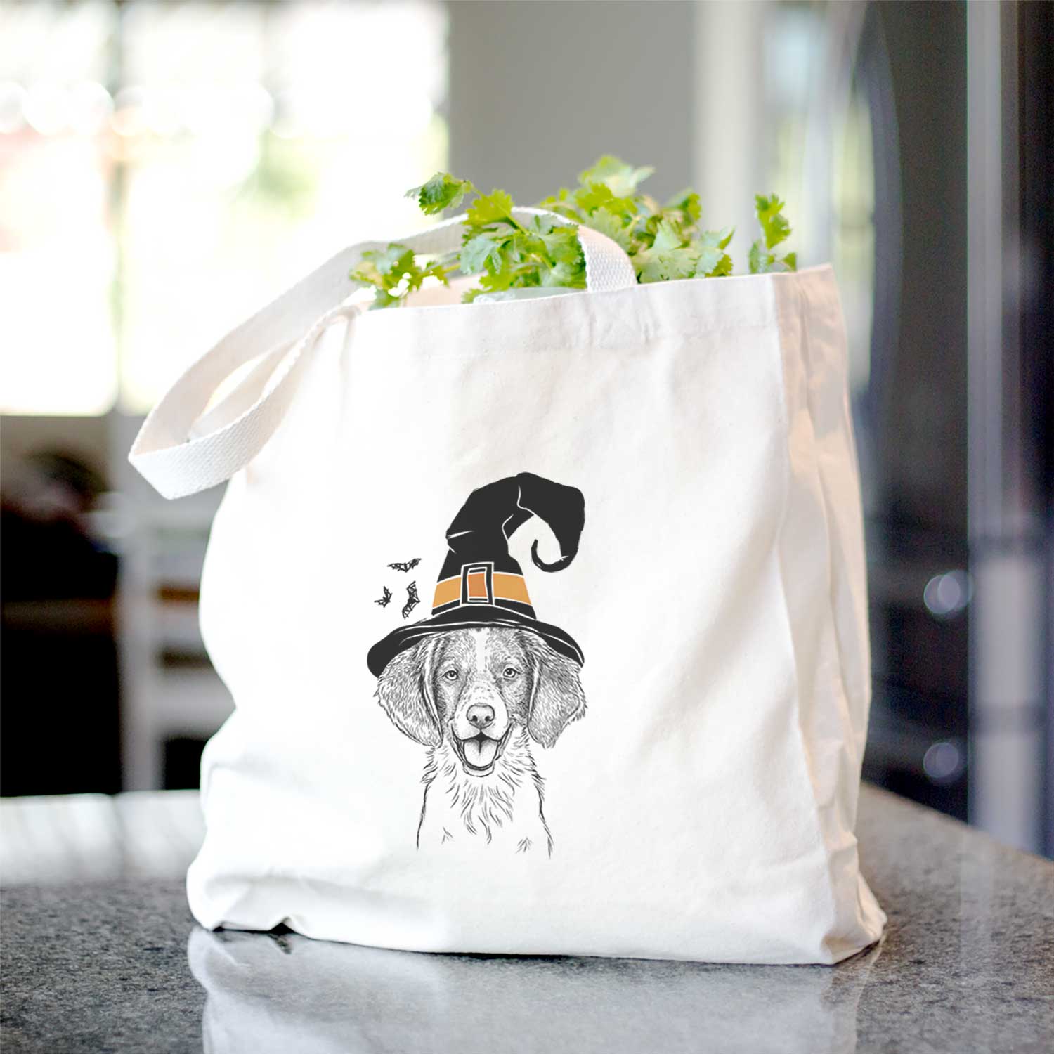 Happy Holly the Brittany Spaniel - Tote Bag