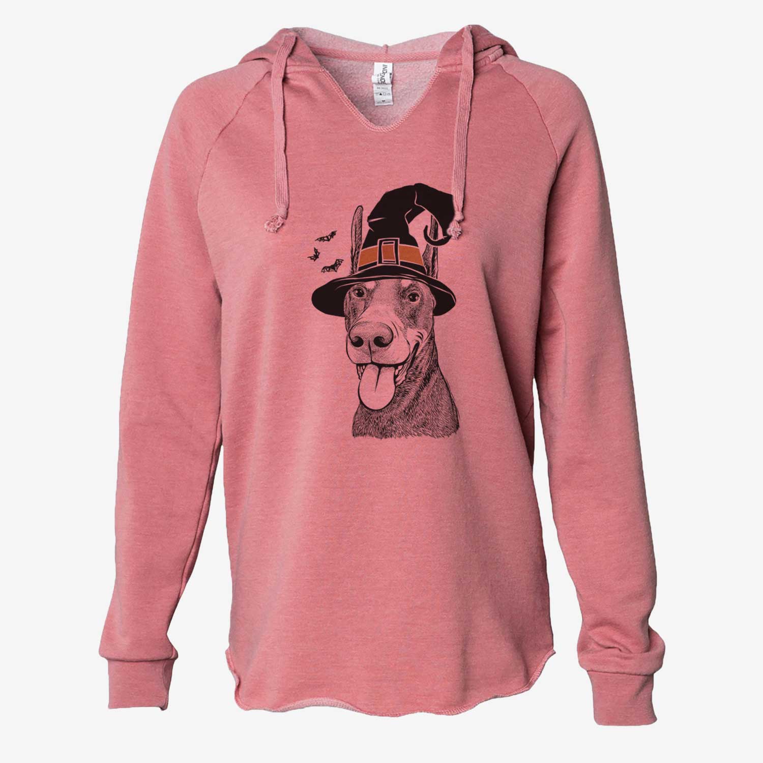 Witch Happy Sunny the Doberman Pinscher - Cali Wave Hooded Sweatshirt