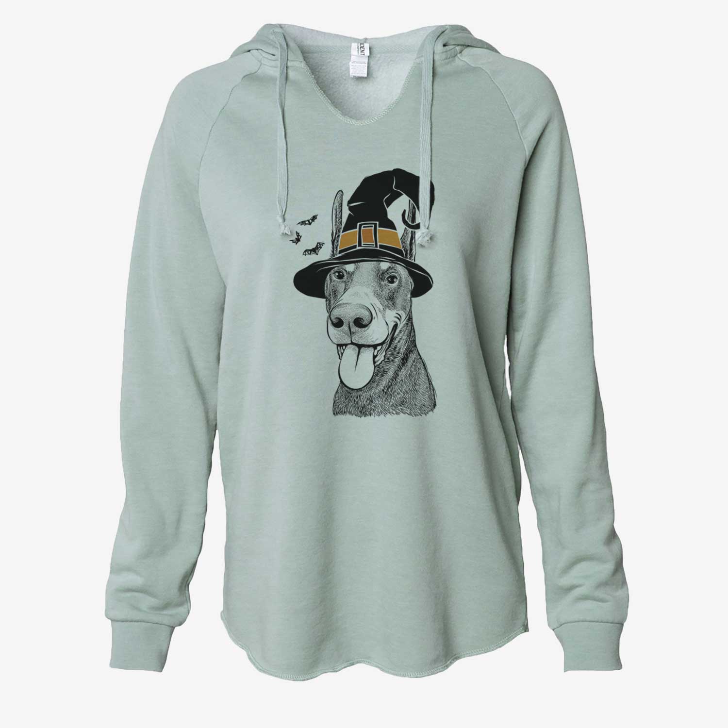 Witch Happy Sunny the Doberman Pinscher - Cali Wave Hooded Sweatshirt