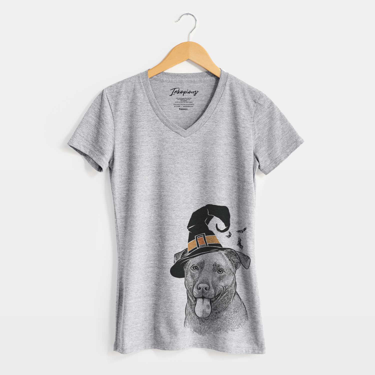 Witch Harbor the Mixed Breed - Women's V-neck Shirt