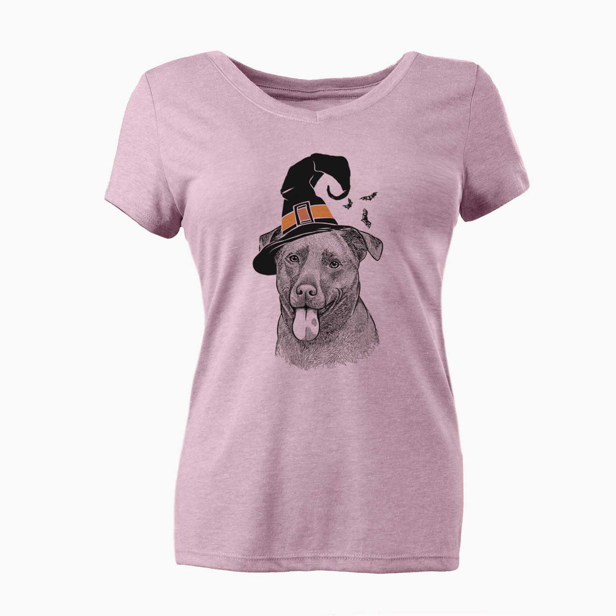 Witch Harbor the Mixed Breed - Women's V-neck Shirt