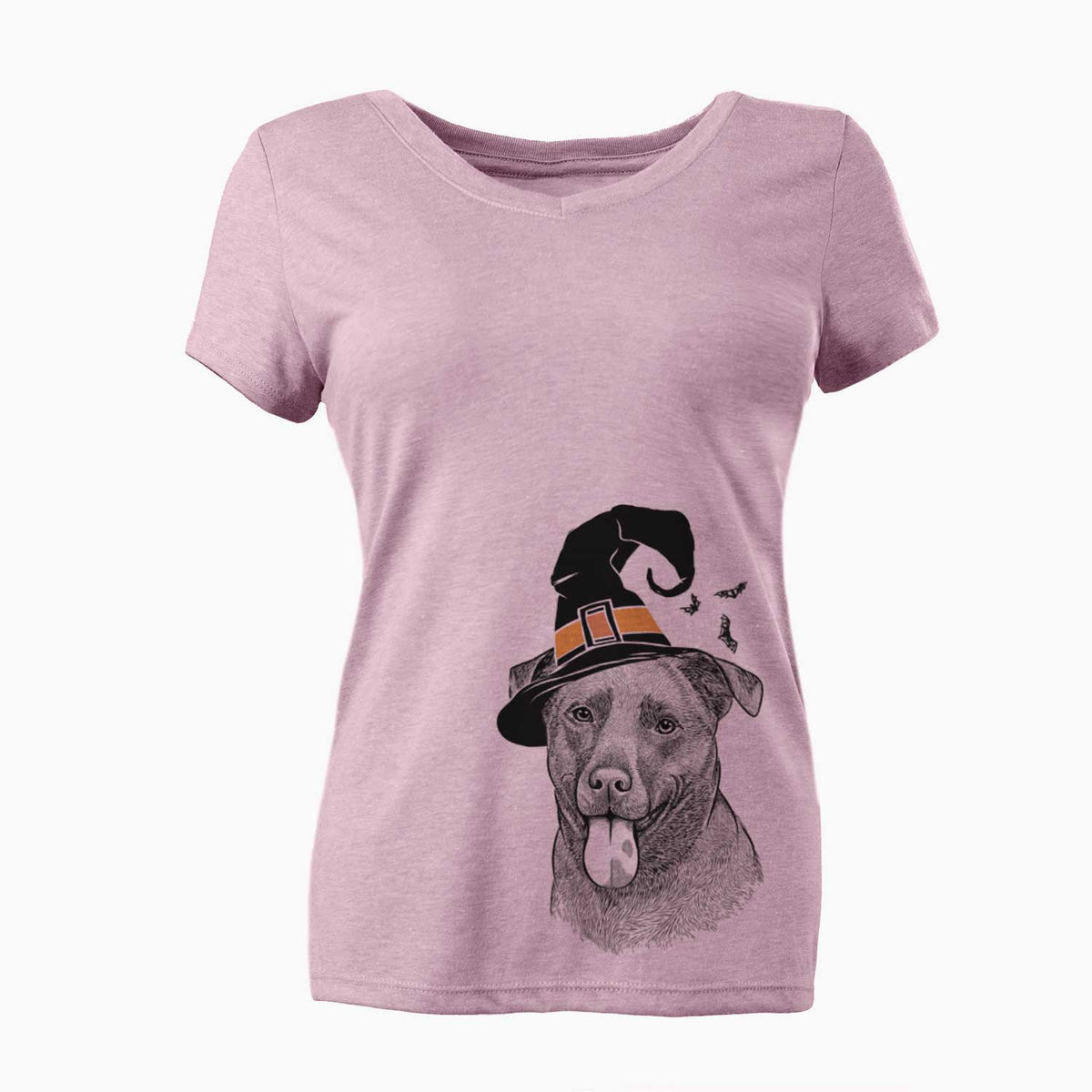 Witch Harbor the Mixed Breed - Women's V-neck Shirt