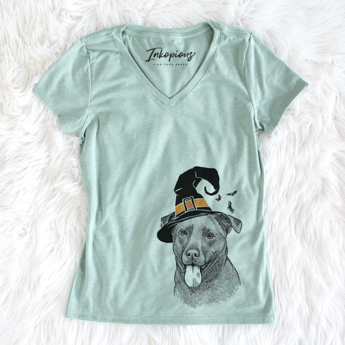 Witch Harbor the Mixed Breed - Women&#39;s V-neck Shirt
