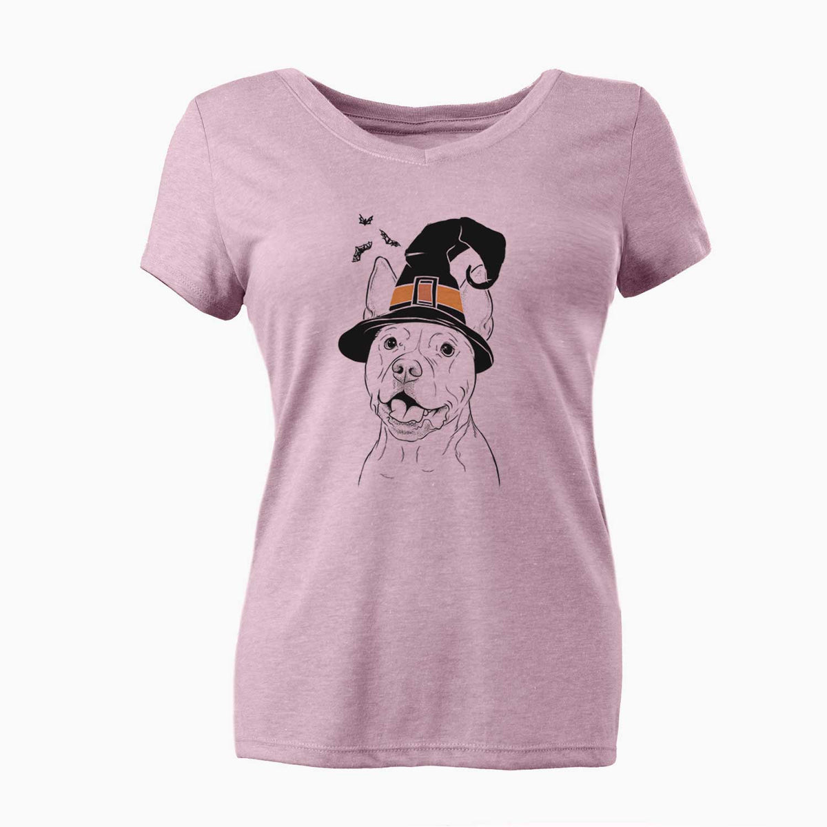 Witch Harley the Pitbull - Women's V-neck Shirt