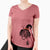 Witch Harper the Mixed Breed - Women's V-neck Shirt