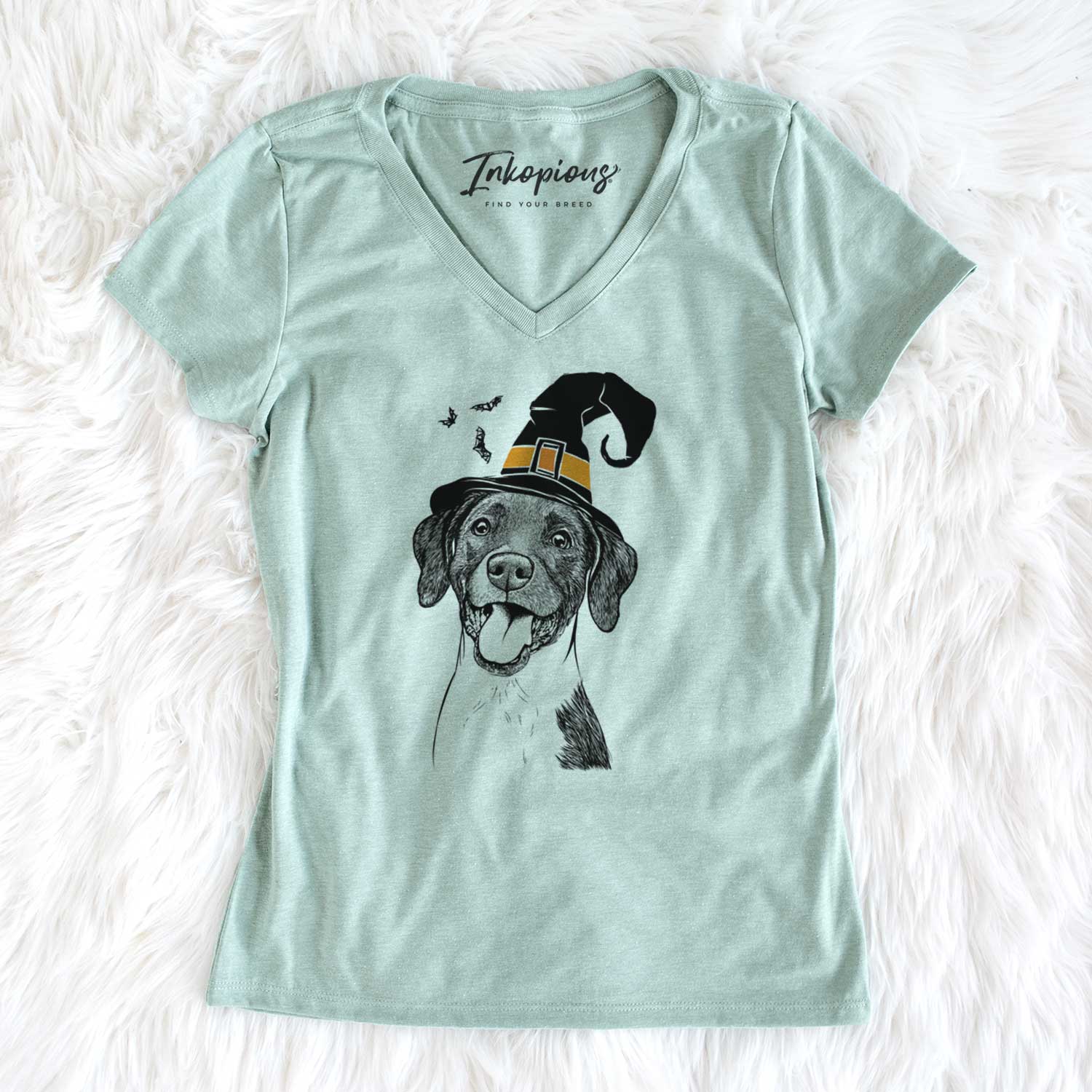 Witch Harper the Mixed Breed - Women's V-neck Shirt