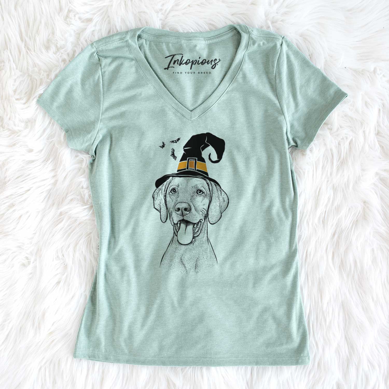 Witch Harper the Vizsla - Women's V-neck Shirt