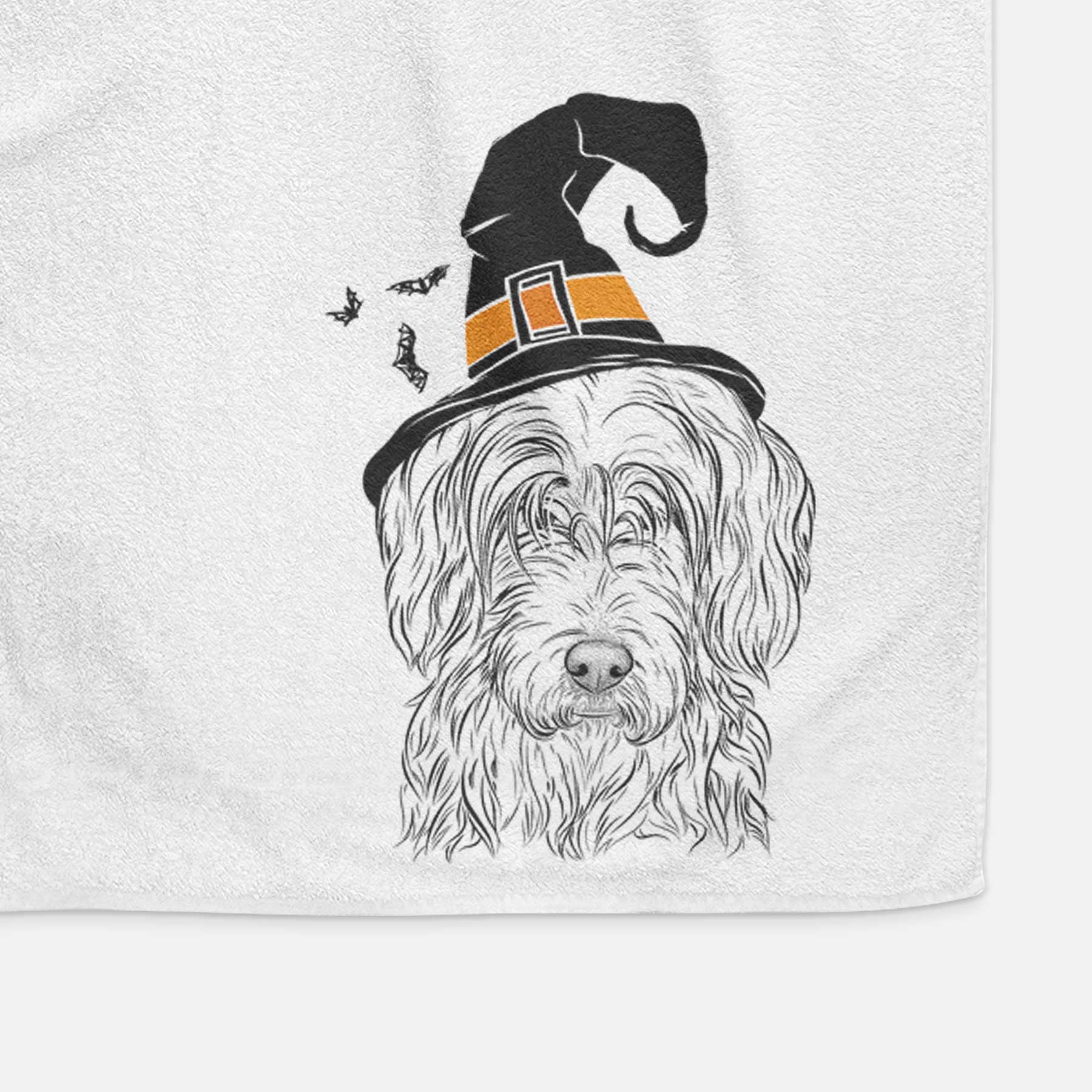 Harry the Mixed Breed Decorative Hand Towel