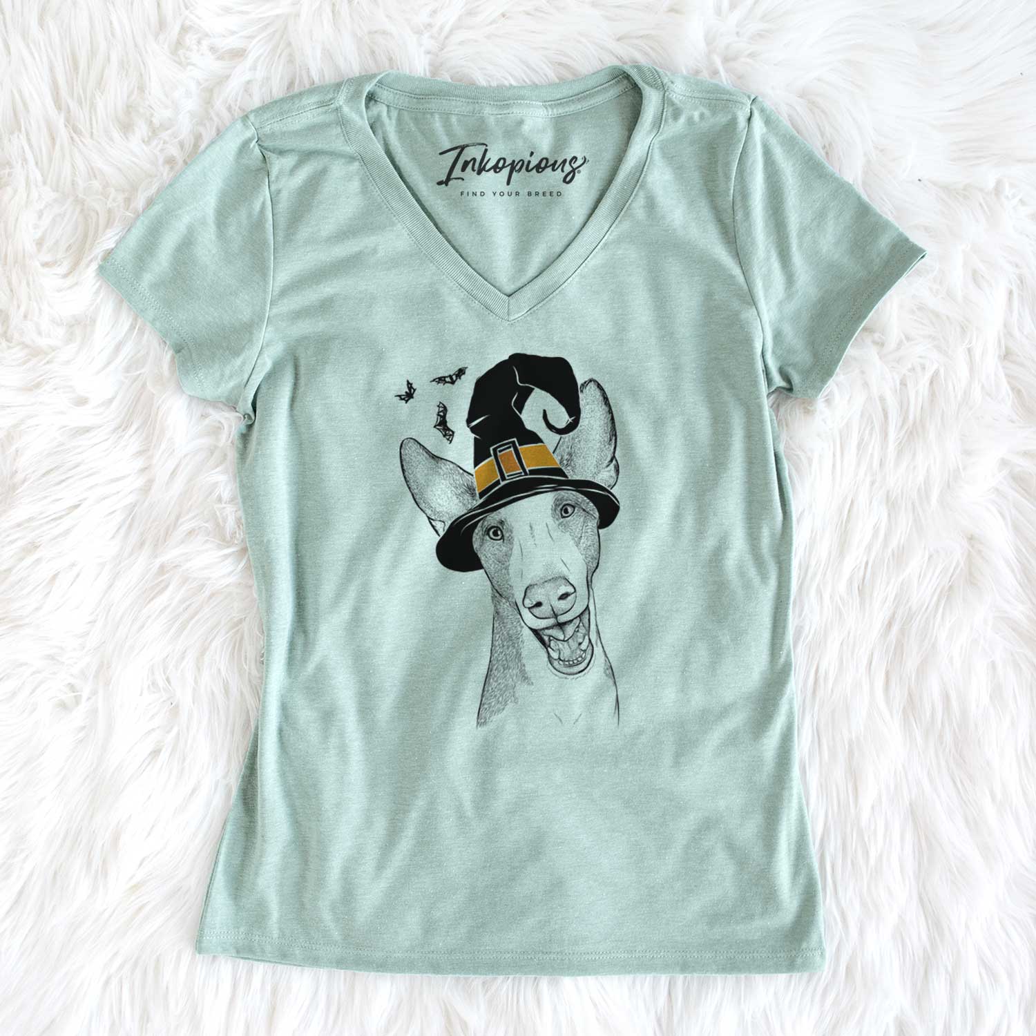 Witch Havok the Ibizan Hound - Women's V-neck Shirt