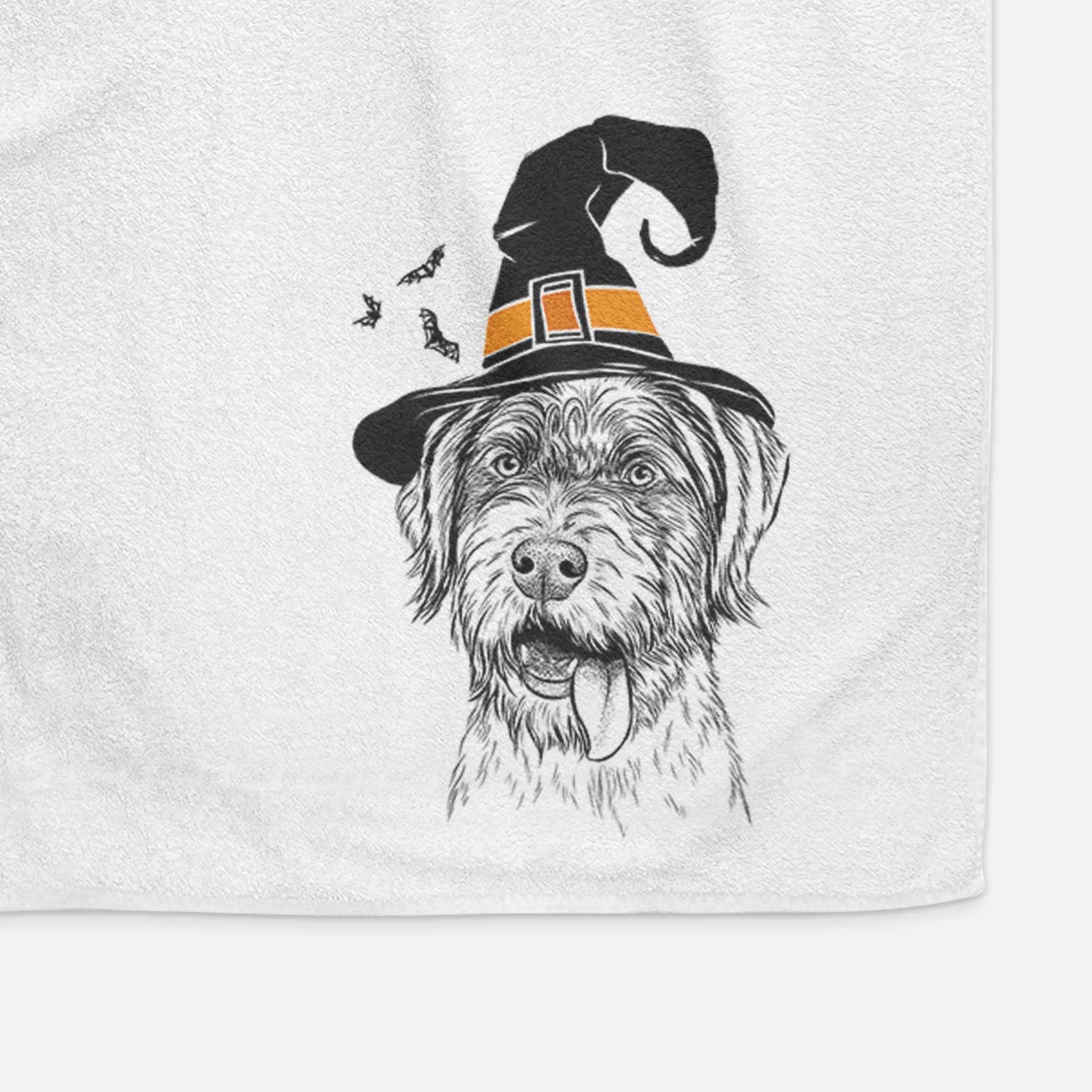 Hazel the German Wirehaired Pointer Mix Decorative Hand Towel