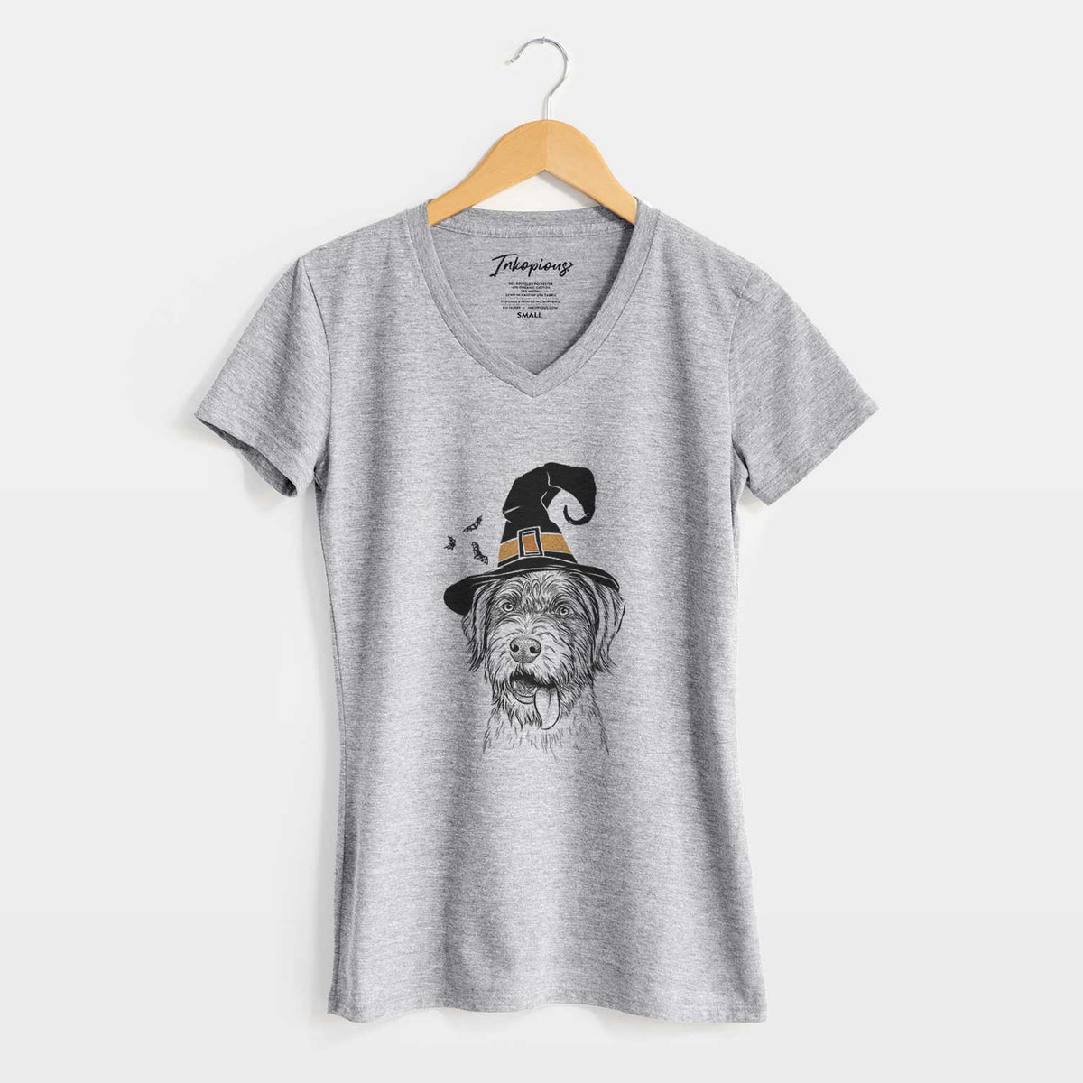 Witch Hazel the German Wirehaired Pointer Mix - Women's V-neck Shirt