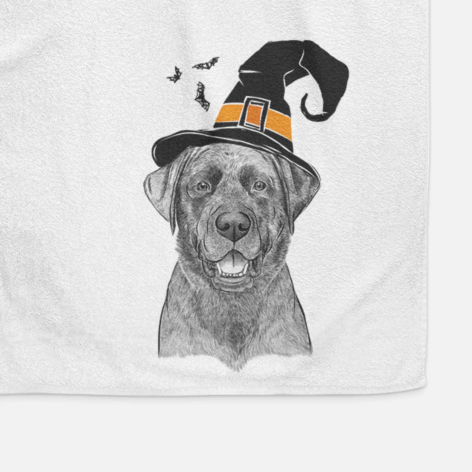 Heath the Black Lab Decorative Hand Towel