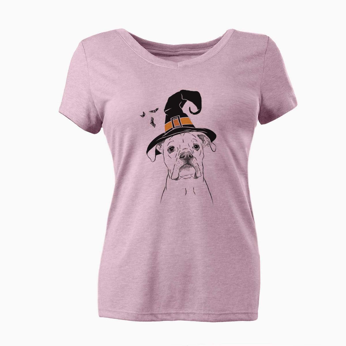 Witch Henley the Boxer - Women's V-neck Shirt