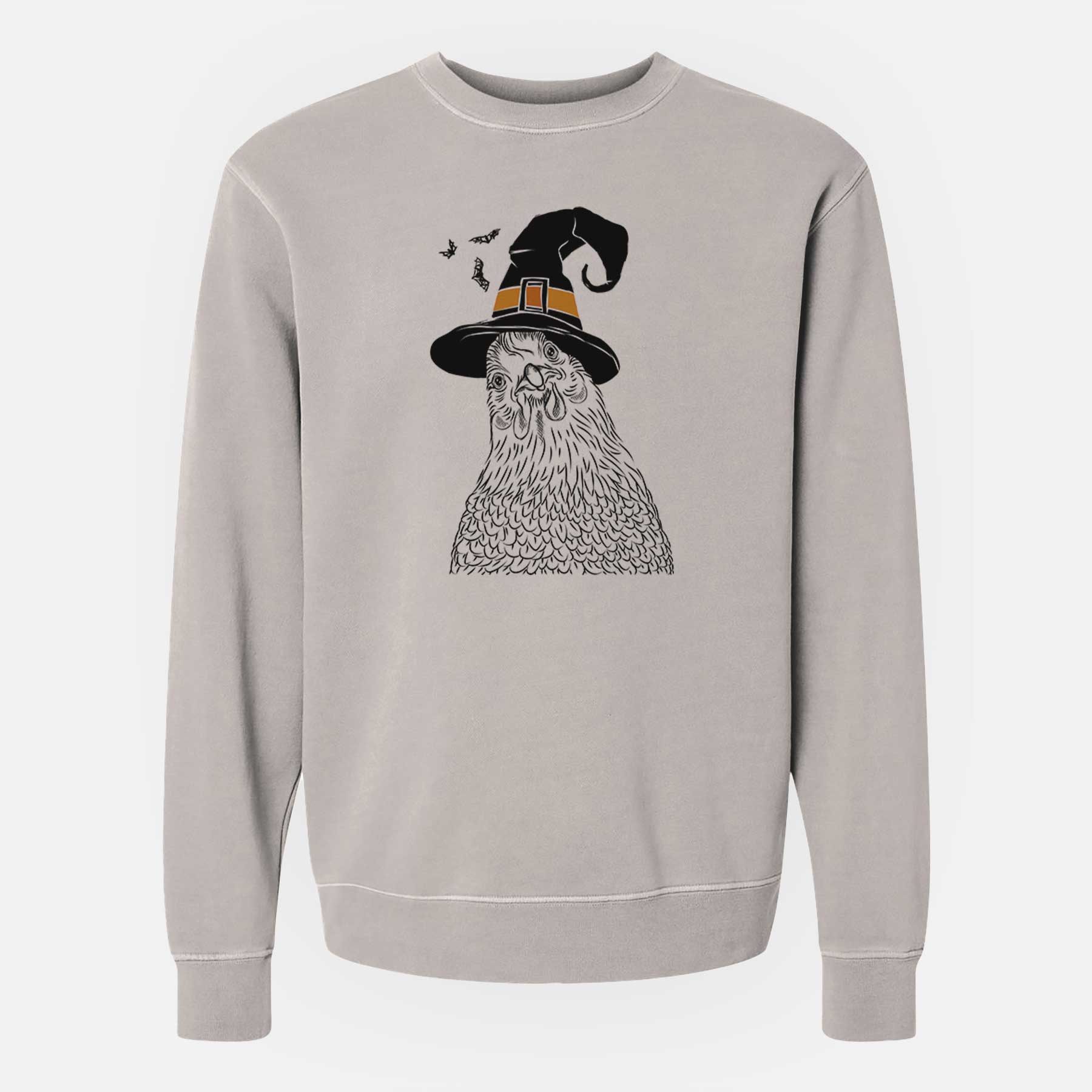 Witch Henrietta the Chicken - Unisex Pigment Dyed Crew Sweatshirt