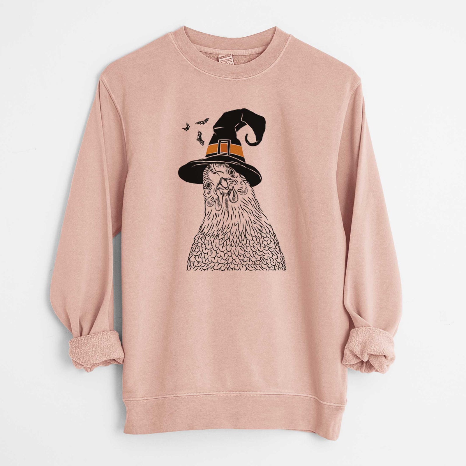 Witch Henrietta the Chicken - Unisex Pigment Dyed Crew Sweatshirt