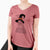 Witch Henrietta the Chicken - Women's V-neck Shirt