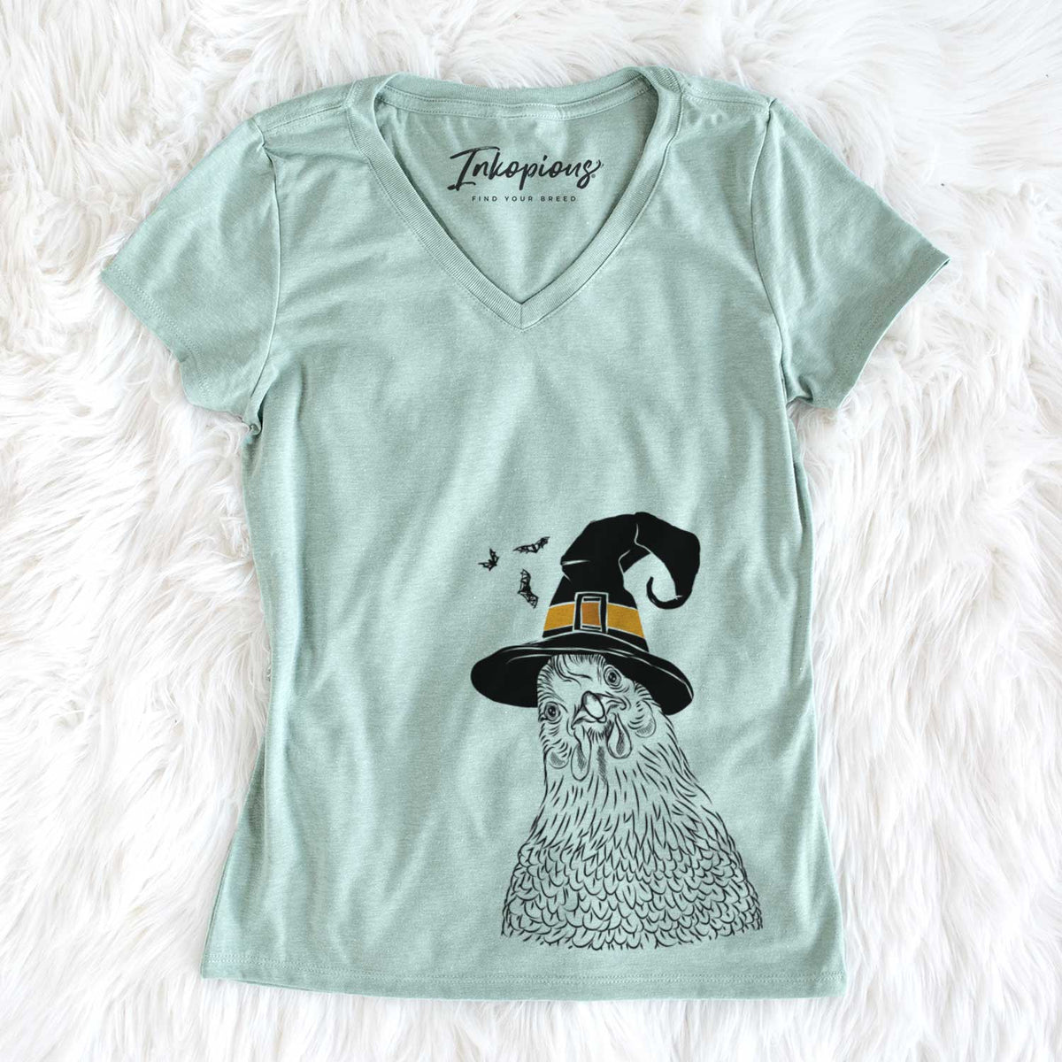 Witch Henrietta the Chicken - Women&#39;s V-neck Shirt