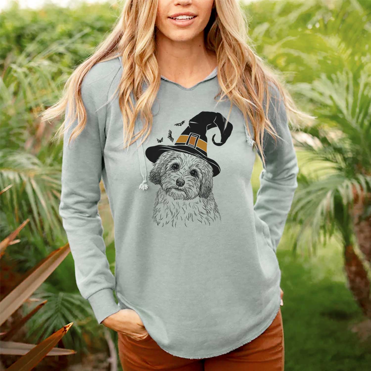 Witch Henry the Havanese - Cali Wave Hooded Sweatshirt