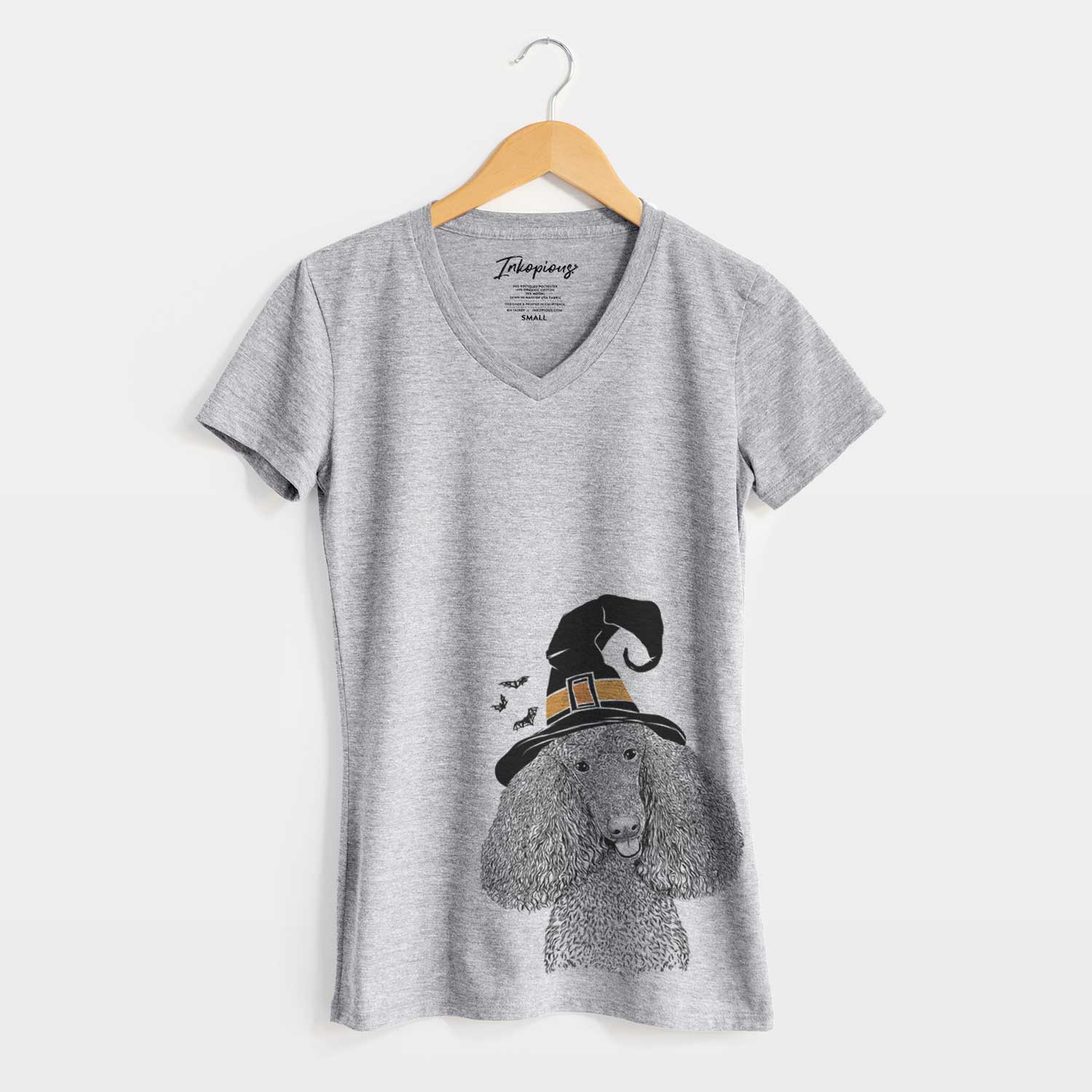 Witch Henry the Standard Poodle - Women's V-neck Shirt