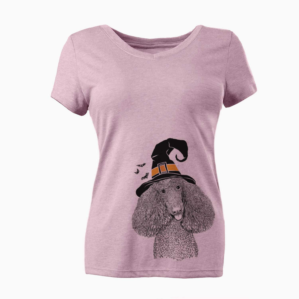 Witch Henry the Standard Poodle - Women's V-neck Shirt