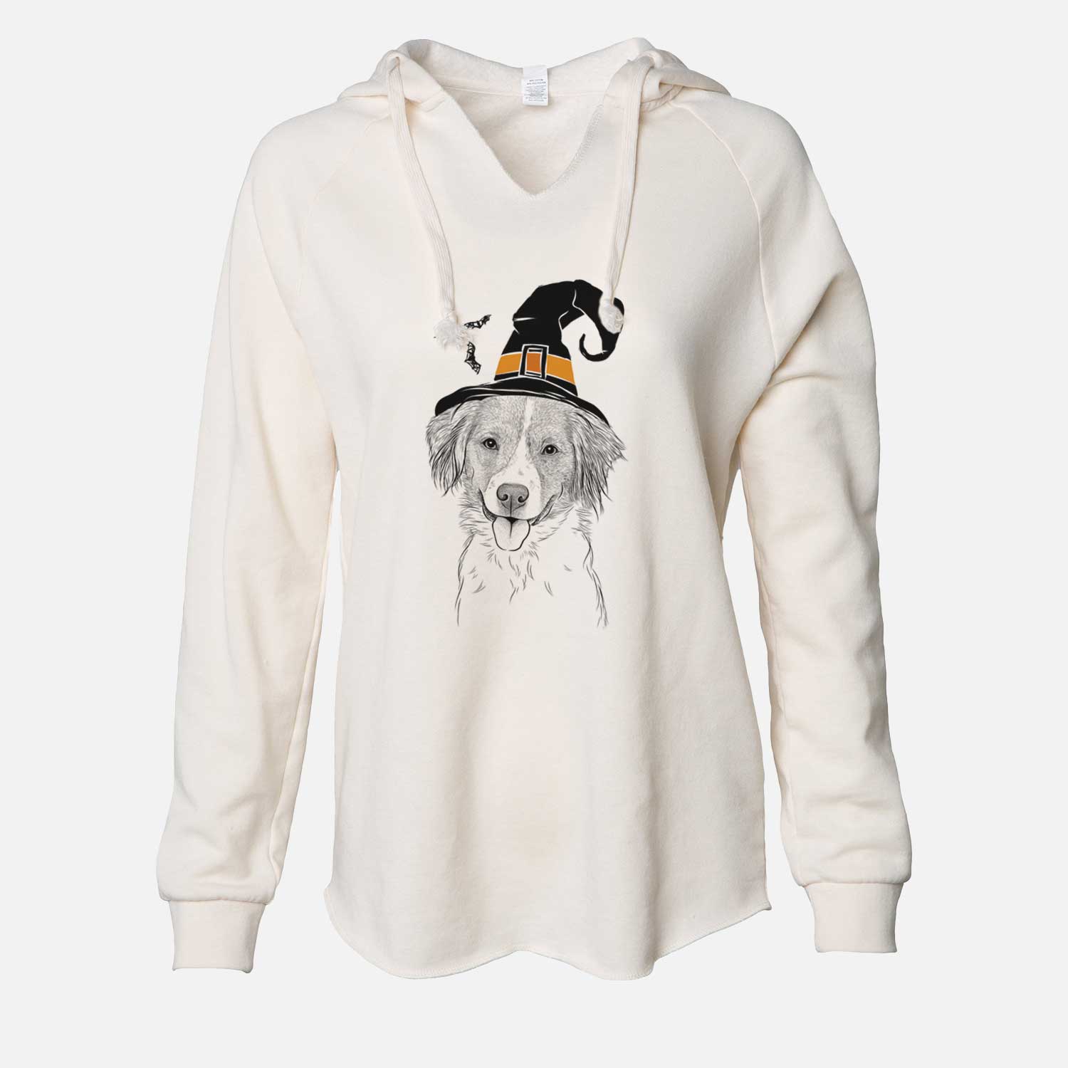 Witch Hercules the Nederlandse Kooikerhondje - Cali Wave Hooded Sweatshirt