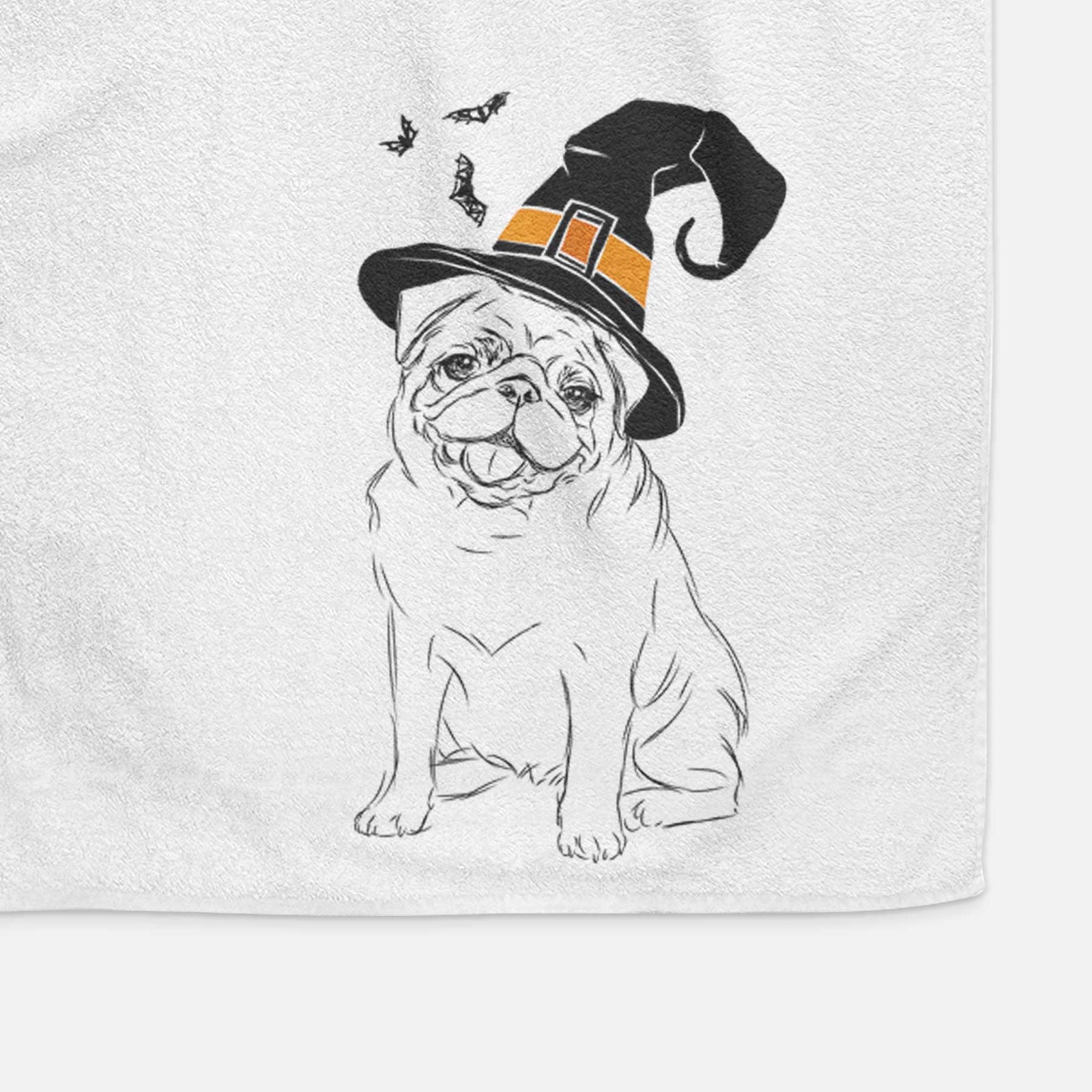 Higgins the Pug Decorative Hand Towel