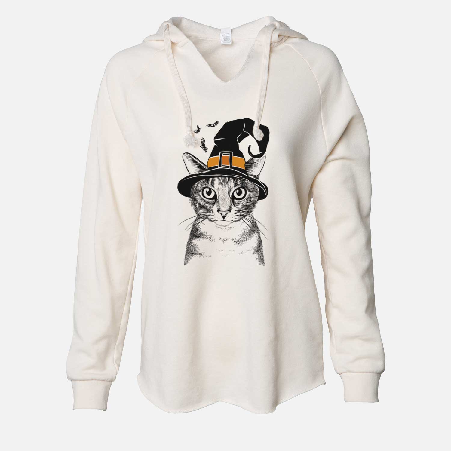 Witch Hobbes the Tabby Cat - Cali Wave Hooded Sweatshirt