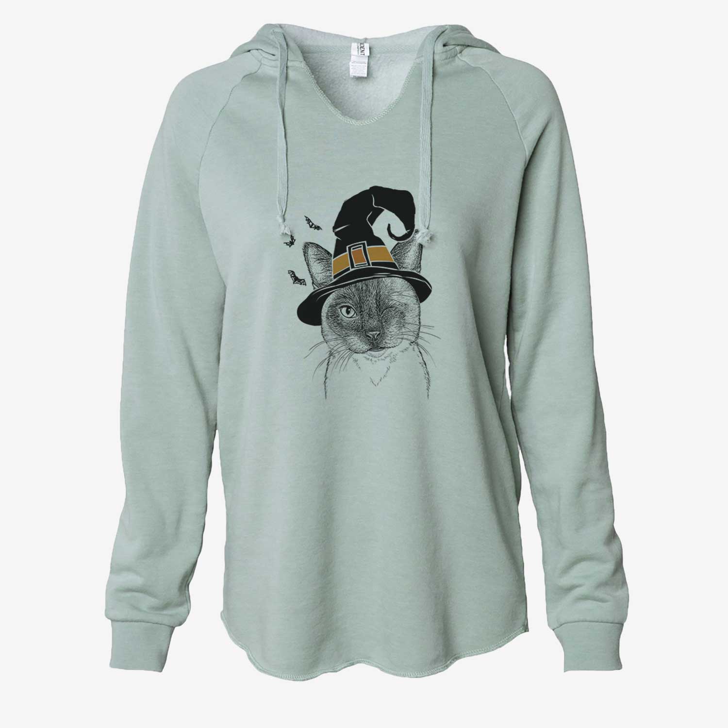 Witch Hoggle the Siamese Cat - Cali Wave Hooded Sweatshirt