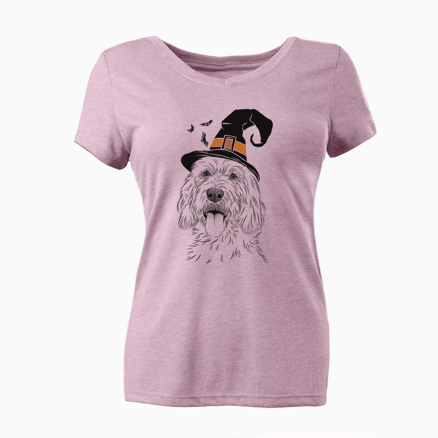 Witch Homer the Grand Basset Griffon Vendeen - Women's V-neck Shirt