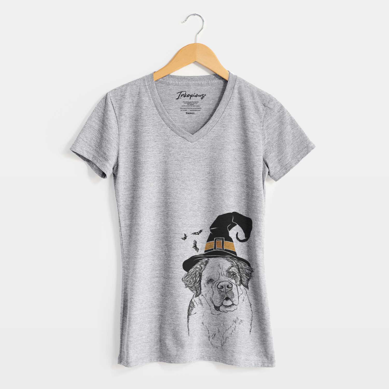 Witch Hook the Saint Bernard - Women's V-neck Shirt