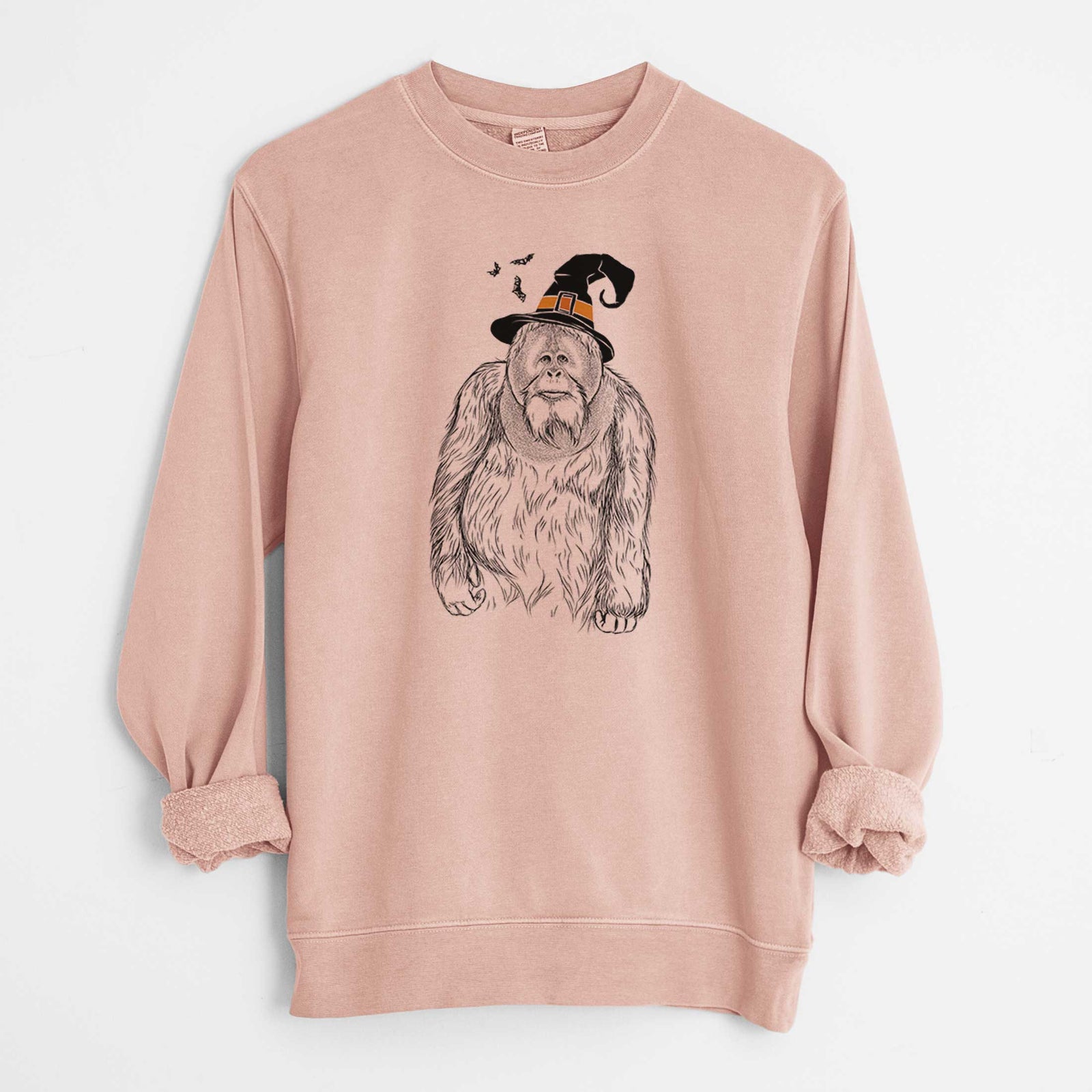Witch Horace the Male Orangutan - Unisex Pigment Dyed Crew Sweatshirt