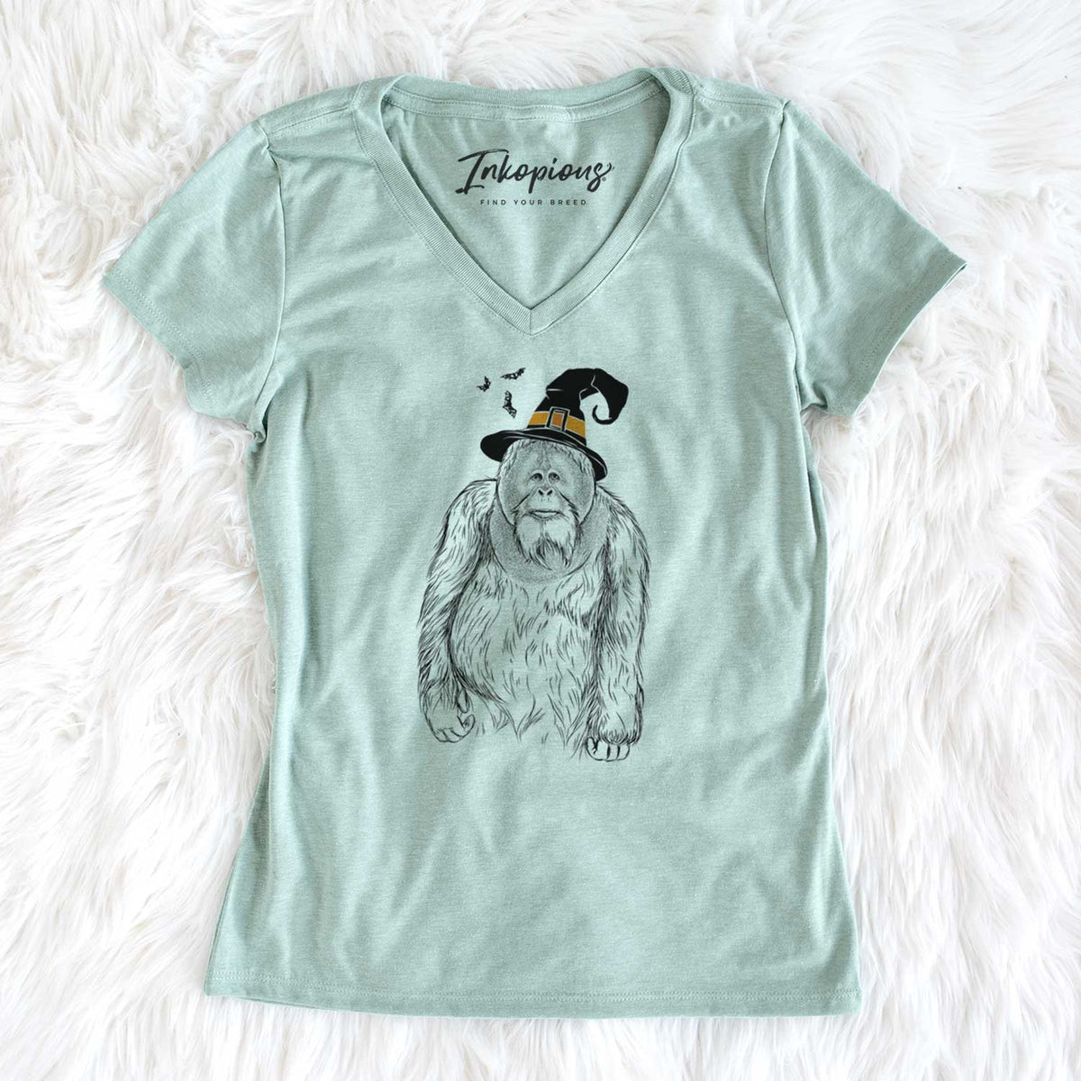 Witch Horace the Male Orangutan - Women's V-neck Shirt