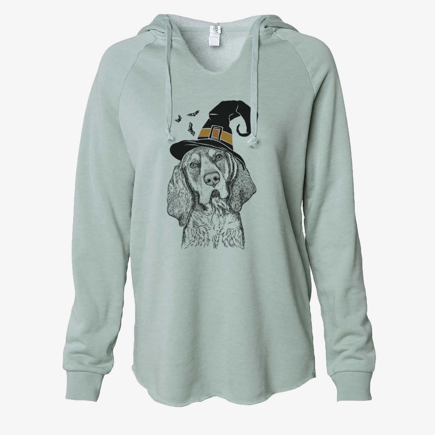 Witch Huck the Bluetick Coonhound - Cali Wave Hooded Sweatshirt