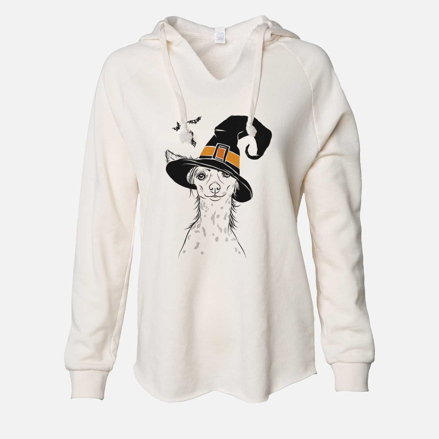 Witch Hudson the Chinese Crested - Cali Wave Hooded Sweatshirt