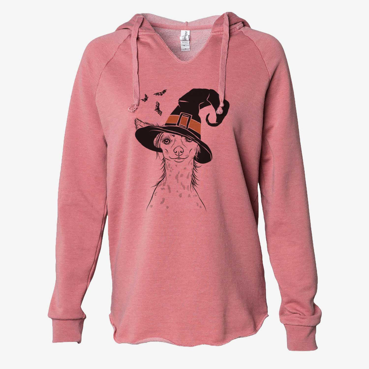 Witch Hudson the Chinese Crested - Cali Wave Hooded Sweatshirt