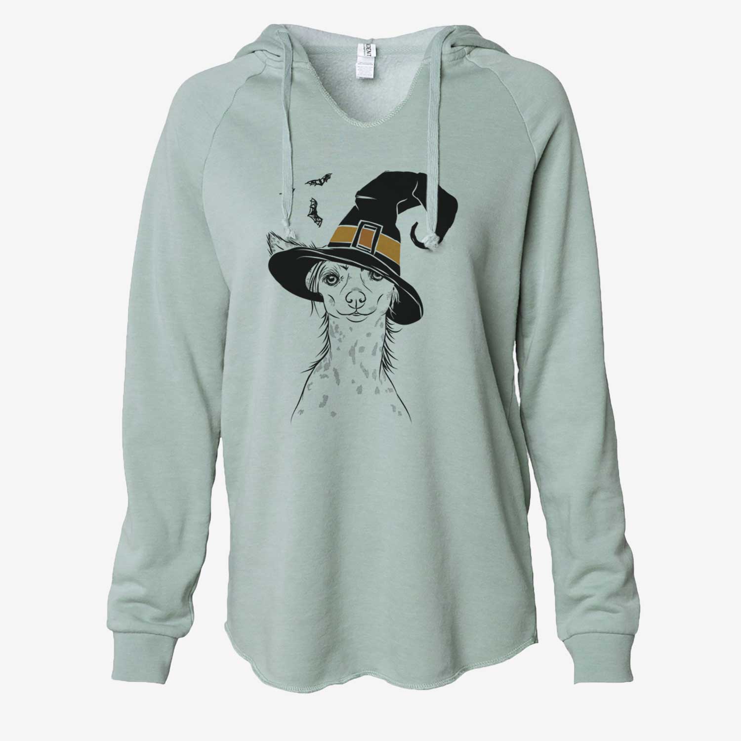 Witch Hudson the Chinese Crested - Cali Wave Hooded Sweatshirt