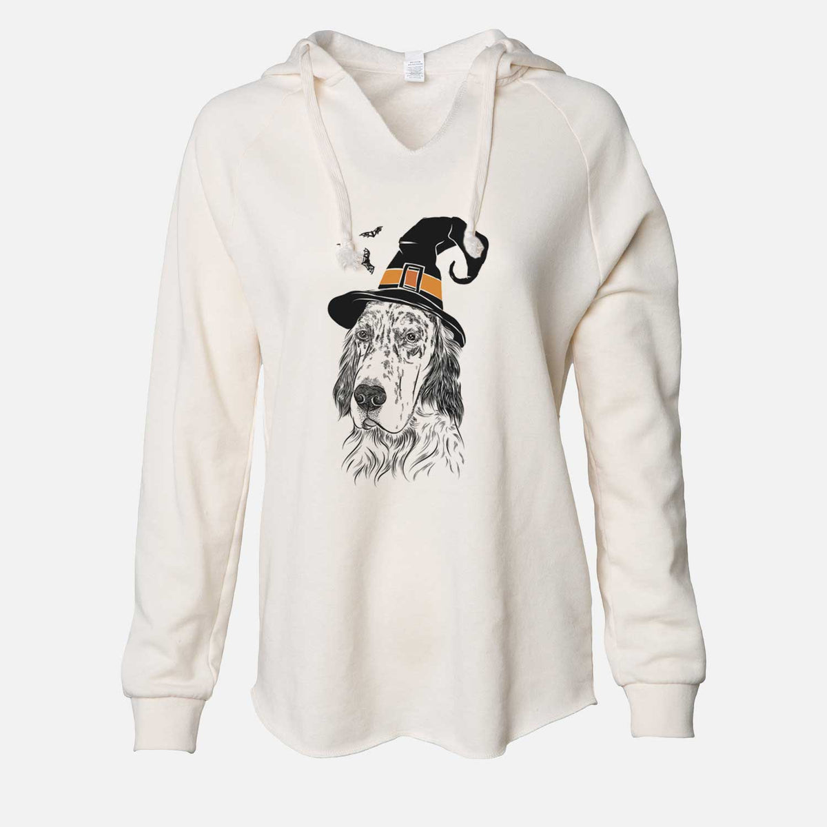 Witch Hutch the English Setter - Cali Wave Hooded Sweatshirt