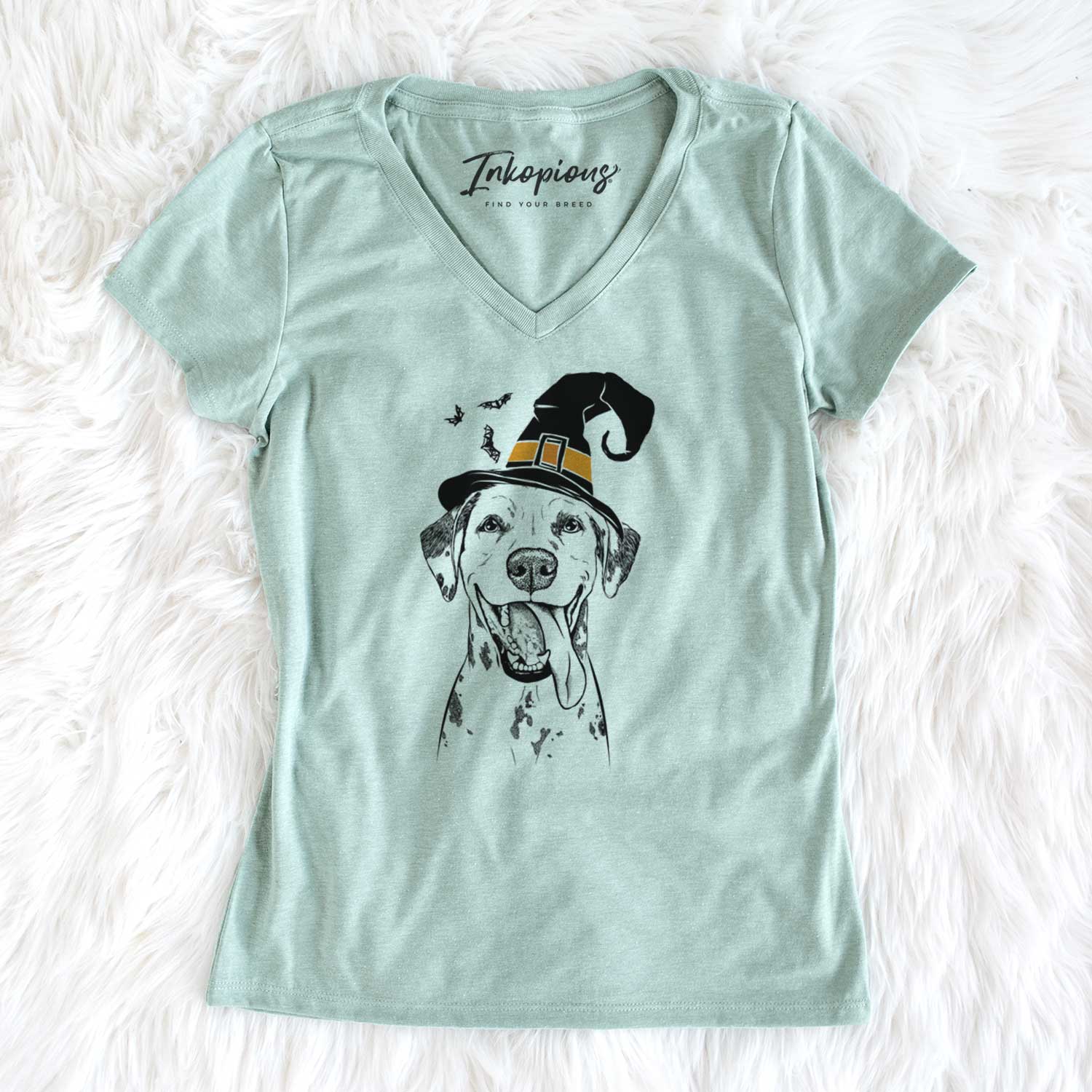 Witch Hydro the Dalmatian - Women's V-neck Shirt