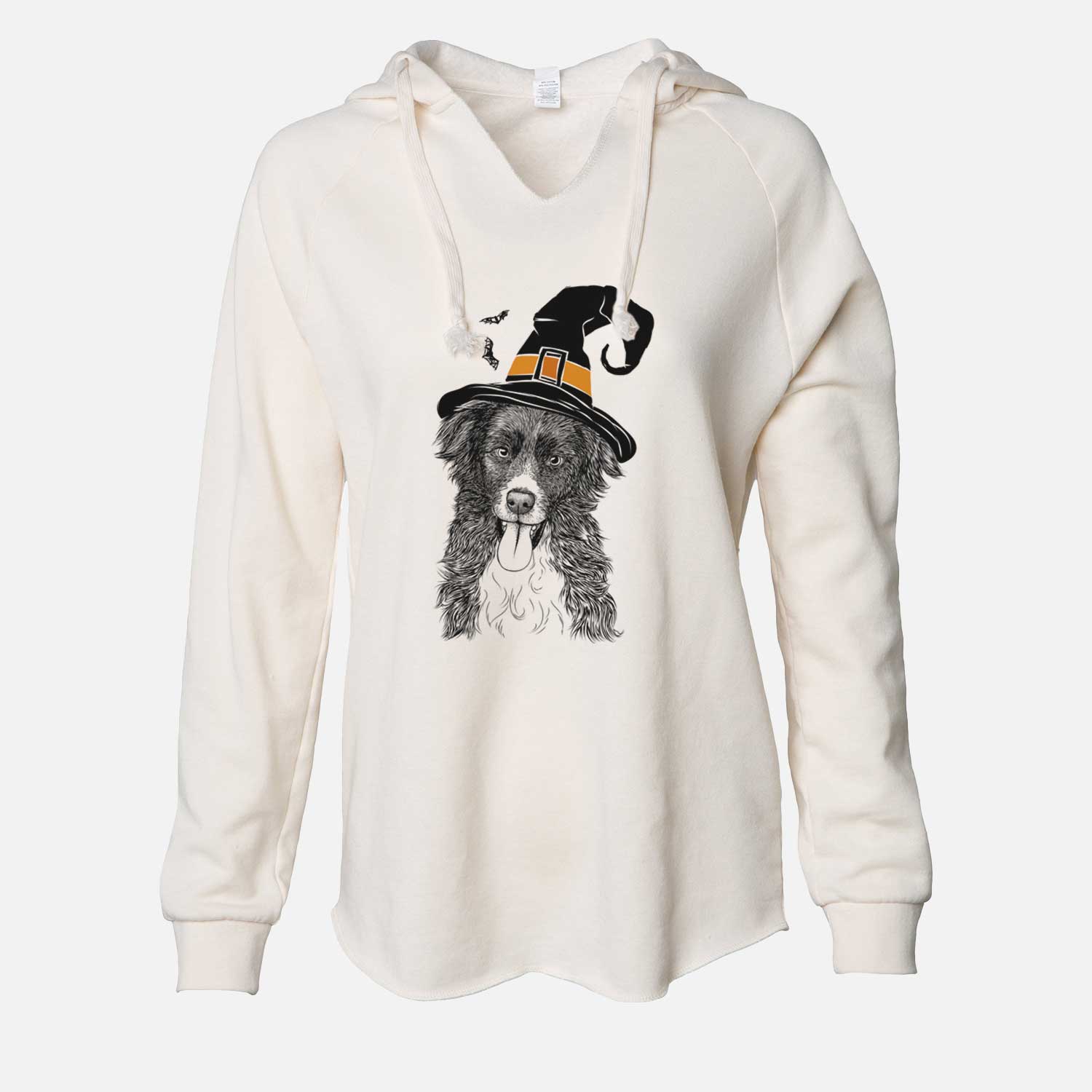 Witch Indi the Border Collie - Cali Wave Hooded Sweatshirt