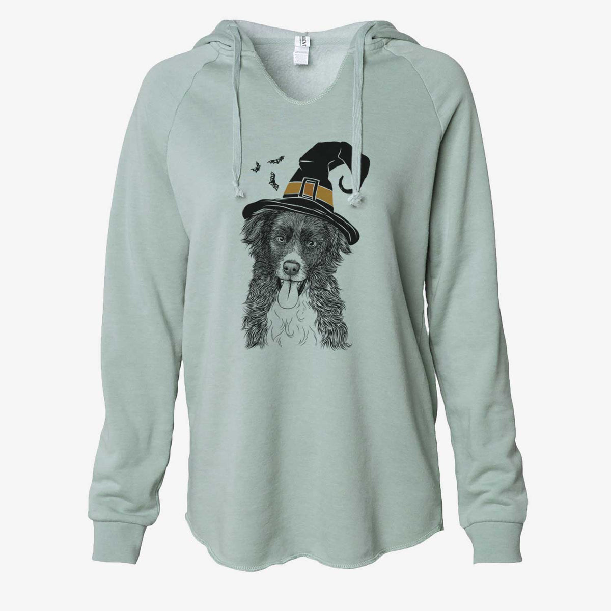 Witch Indi the Border Collie - Cali Wave Hooded Sweatshirt