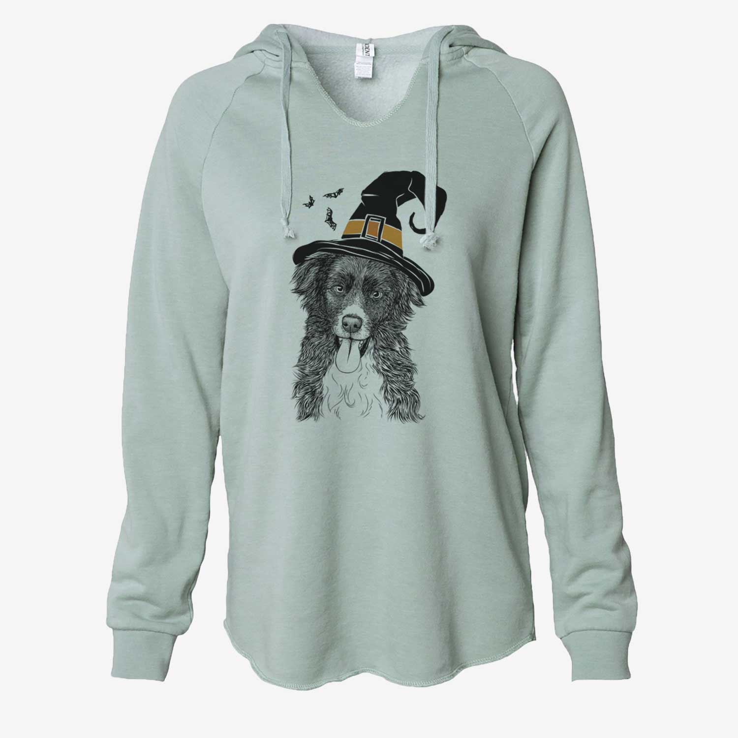 Witch Indi the Border Collie - Cali Wave Hooded Sweatshirt