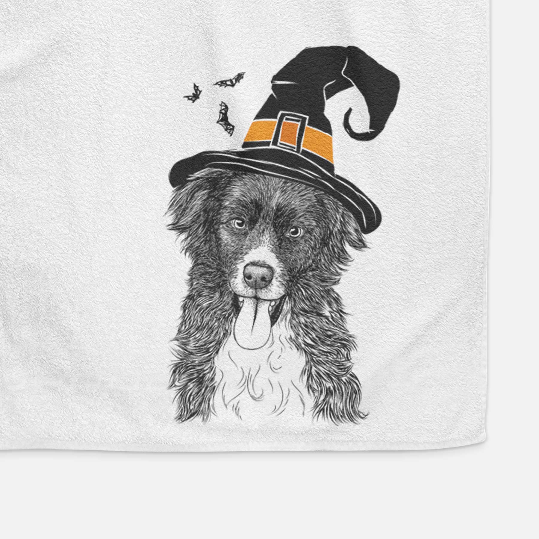 Indi the Border Collie Decorative Hand Towel